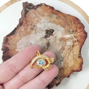 Gold Filled Charm/Pendant | CZ Evil Eye